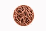 COPPER GOLDSTONE 11-13MM POLISHED ROUND BEADS ON 9.5-10" LENGTH ELASTIC BEADED BRACELET FROM ITALY - Image 2