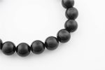 Rainbow Obsidian 12-13Mm Polished Round Beads On 10" Length Elastic Beaded Bracelet From Mexico - Image 3