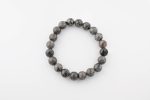 Yooperlite With Calcite 12-13Mm Polished Round Beads On 10" Length Elastic Beaded Bracelet From Lake Michigan, Usa