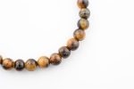 Tiger'S Eye 6-7Mm Polished Round Beads On 7" Length Elastic Beaded Bracelet From Australia - Image 3