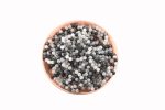 BLACK TOURMALINALTED QUARTZ (SCHLOR) 8-9MM POLISHED ROUND BEADS ON 8" LENGTH ELASTIC BEADED BRACELET FROM BRAZIL - Image 2
