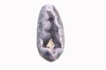 AMETHYST QUARTZ WITH BLUE LACE AGATE & DRUZE CALCITE CRYSTAL CLUSTER GEODE FROM URUGUAY