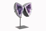 AMETHYST POLISHED DOUBLE WING GEODE CRYSTAL CLUSTER ON CUSTOM STAND FROM BRAZIL - Image 5