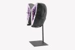 AMETHYST POLISHED DOUBLE WING GEODE CRYSTAL CLUSTER ON CUSTOM STAND FROM BRAZIL - Image 3