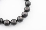 Hypersthene 12-13Mm Polished Round Beads On 9" Length Elastic Beaded Bracelet From Canada - Image 3