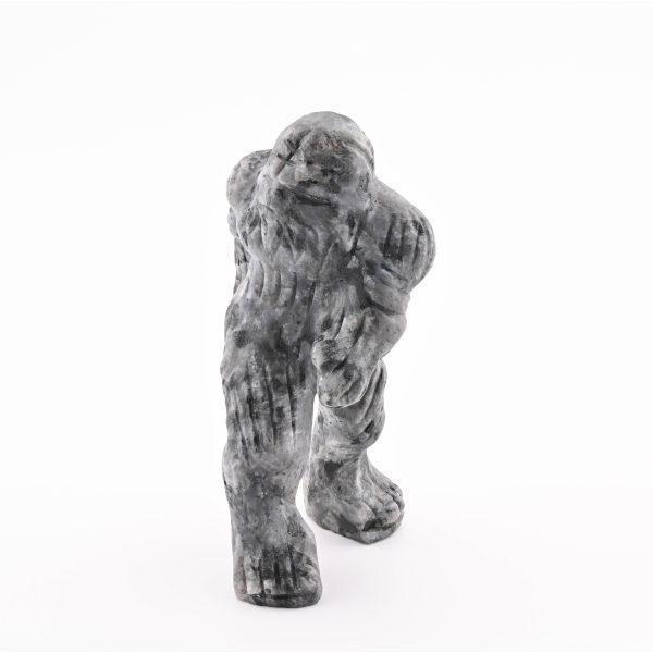 Polished Bigfoot Sasquatch Fetish Larvikite Moonstonefrom Larvik, Norway