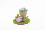 Baby Groot With Stone Chips In Resin, 3 Amethyst Points & Assorted Mini Mushroom - Angelite From Peru - Image 2