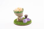 Baby Groot With Stone Chips In Resin, 3 Amethyst Points & Assorted Mini Mushroom - Citrine Quartz From Brazil - Image 3