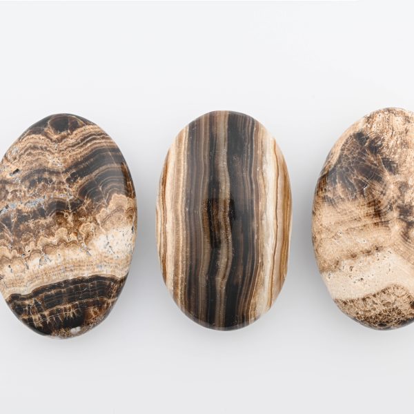 Coffee Calcite (Brown Calcite) Polished Palmstone From Mexico $14.99