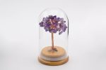 Crystal Stones On Copper Gem Tree In Bottle - Amethyst - Image 3