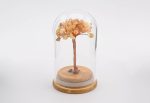 Crystal Stones On Copper Gem Tree In Bottle - Citrine