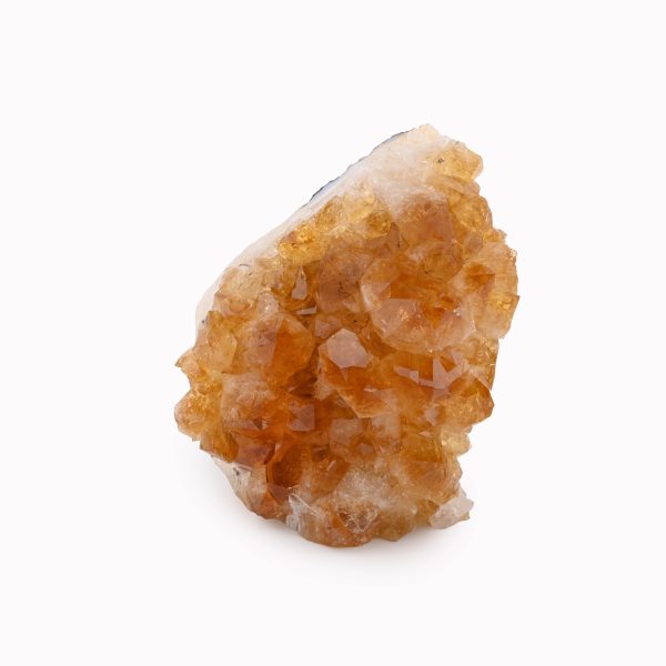 Citrine With Calcite Crystal Cluster With Cut Base From Brazil