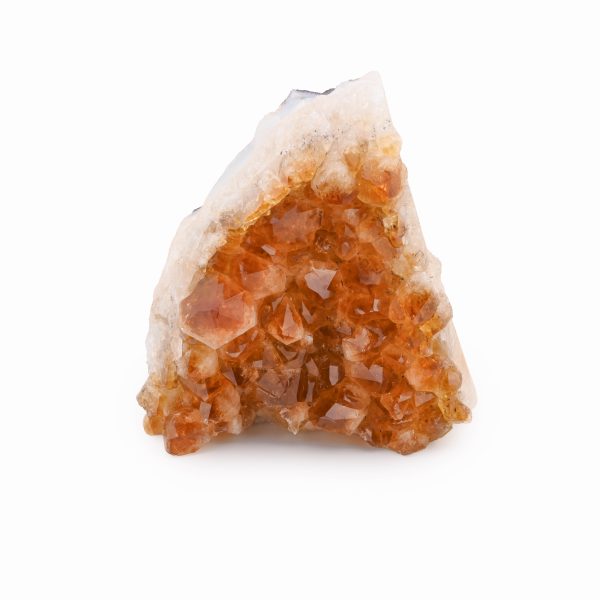 Citrine Crystal Cluster With Cut Base From Brazil