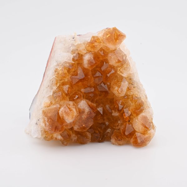 Citrine Crystal Cluster With Cut Base From Brazil