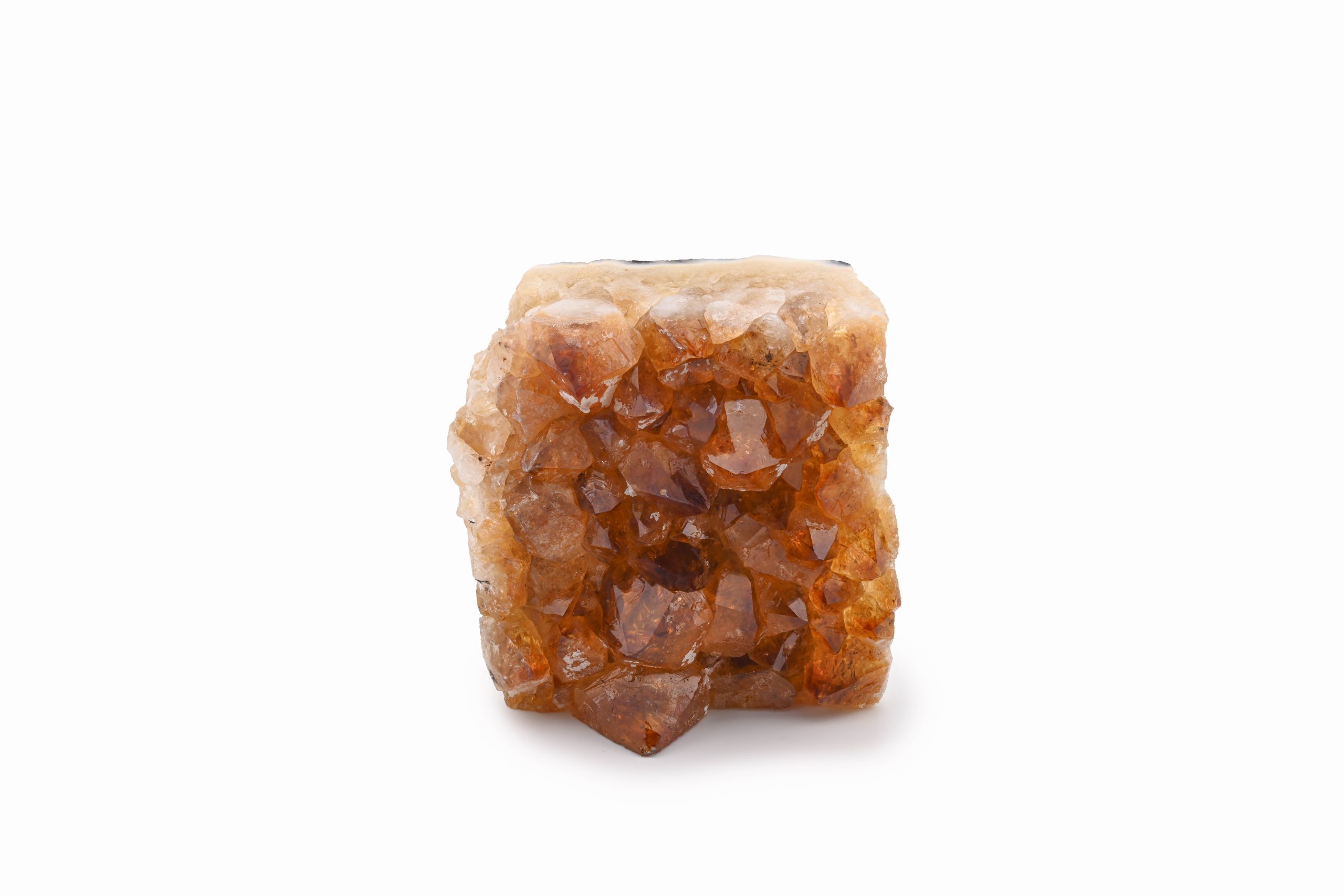 CT-CC-9-CITRINE-CLUSTER-ORANGE-MINAS-GERAIS-BRAZIL-RAW-FRONT-BAREFOOT-NATIVEtif.jpg Citrine Crystal Cluster With Cut Base From Brazil - Image 1
