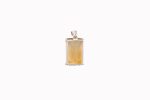 Citrine (Brazil) Large Faceted Emerald Cut Stone on 4-Prong 0.925 Sterling Silver Pendant - Image 2