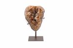 Citrine Quartz Crystal Cluster Geode On Custom Stand From Uruguay