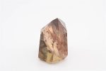 Citrine Quartz With Hematite Inclusion Crystal Point On Cut Base From Minas Gerais, Brazil - Image 4