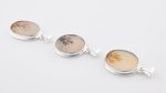 Dendritic Agate (India) Polished Stone on 0.925 Sterling Silver Pendant - Large Horizontal Oval Stone - Image 6