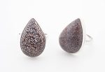 Dinosaur Bone Apatosaurus - 100 Mya (Ut, Usa) Large Polished Stone On 0.925 Sterling Silver Ring Size - 8.75 Pear Stone - Image 6