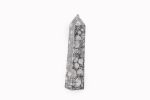 Ammonite & Orthoceras Fossil Polished Tower Point From Morocco 1.55 Lbs - Image 3