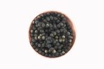 Gold Sheen Obsidian 13-14Mm Moon Beads On 10" Length Elastic Beaded Bracelet From Mexico - Image 2