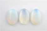 OPALITE (OPAL GLASS MAN-MADE) POLISHED POCKET PALM STONE FROM CHINA - Image 2