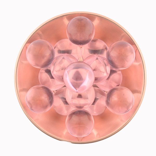 Glass Polished Sphere From China Pink Glass Polished 39Mm Sphere From China