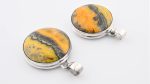 Assorted 0.925 Sterling Silver Pendant - Bumblebee Jasper (Indonesia) Polished Circle Stone - Image 3