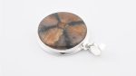 Assorted 0.925 Sterling Silver Pendant - Chiastolite (CA, USA) Polished Circle Stone - Image 3