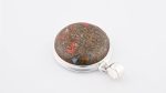 Assorted 0.925 Sterling Silver Pendant - Seam Agate (Turkey) Polished Circle Stone - Image 3