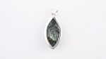 Assorted 0.925 Sterling Silver Pendant - Seraphinite (Russia) Polished Marquise Stone - Image 4