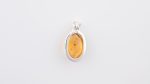 Assorted 0.925 Sterling Silver Pendant - Citrine Quartz (Brazil) Polished Oval Stone - Image 4
