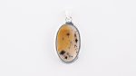Assorted 0.925 Sterling Silver Pendant - Montana Agate (MT, USA) Polished Oval Stone - Image 4