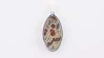 Assorted 0.925 Sterling Silver Pendant - Peanut Obsidian (Mexico) Polished Oval Stone - Image 4