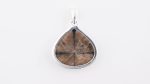 Assorted 0.925 Sterling Silver Pendant - Chiastolite (CA, USA) Polished Pear Stone - Image 4