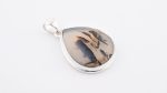 Assorted 0.925 Sterling Silver Pendant - Montana Agate (MT, USA) Polished Pear Stone - Image 2