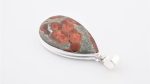 Assorted 0.925 Sterling Silver Pendant - Peanut Obsidian (Mexico) Polished Pear Stone - Image 3