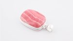 Assorted 0.925 Sterling Silver Pendant - Rhodochrosite (Argentina) Polished Rectangular Stone - Image 3