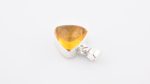 Assorted 0.925 Sterling Silver Pendant - Citrine Quartz (Brazil) Polished Triangular Stone - Image 3