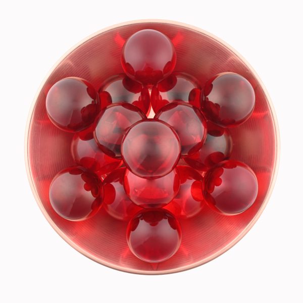 Glass Polished Sphere From China Red Glass Polished 39Mm Sphere From China
