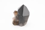 Smoky Elestial Quartz Jumbo Crystal Multi-Point On Cut Base From Minas Gerais, Brazil