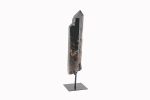 Smoky Quartz Double Crystal Point On Custom Black Iron Stand From Minas Gerais, Brazil - Image 2