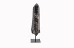 Smoky Quartz Crystal Point On Custom Black Iron Stand From Minas Gerais, Brazil
