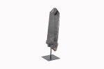 Smoky Quartz Crystal Point On Custom Black Iron Stand From Minas Gerais, Brazil