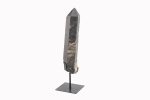 Smoky Quartz Crystal Point On Custom Black Iron Stand From Minas Gerais, Brazil - Image 17