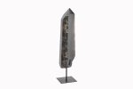 Smoky Quartz Crystal Point On Custom Black Iron Stand From Minas Gerais, Brazil