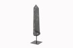 Smoky Quartz Crystal Point On Custom Black Iron Stand From Minas Gerais, Brazil - Image 4