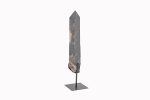 Smoky Quartz Crystal Point With Crystal Cluster On Custom Black Iron Stand From Minas Gerais, Brazil - Image 3