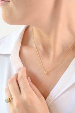 Faceted Stone On 18K Gold Vermeil .925 Ss 15" Necklace Welo Opal (Ethiopia) Brilliant Round Stone - Image 7